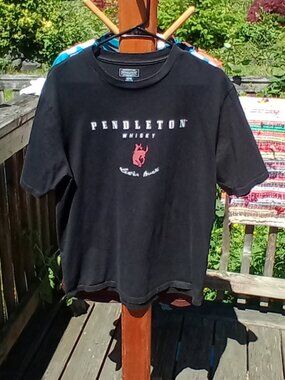 Pendleton Whisky "Let 'er Buck" graphic t-shirt in black